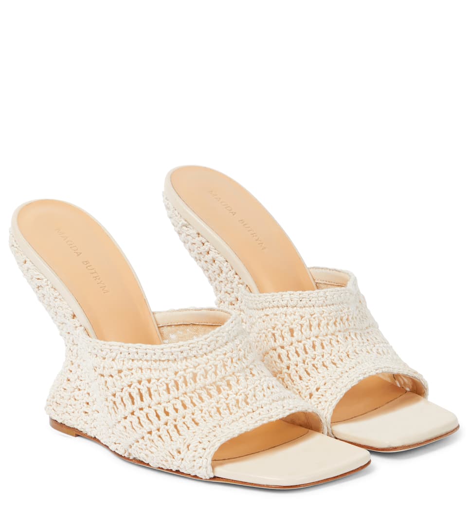 Discover cheap Magda Butrym Suitable Price Crochet wedge sandals online ...