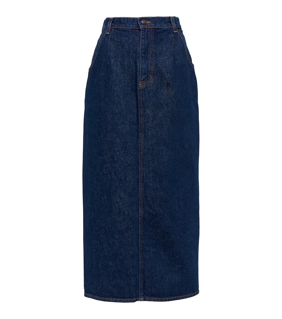 Sale | Magda Butrym Half-Price Denim midi skirt Quality Guarantee 100% ...